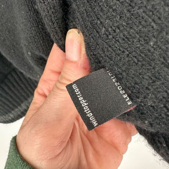 LAFUMA mens wool blend sweater Quarter‎ Zip lined black Windstopper large - Picture 5 of 13